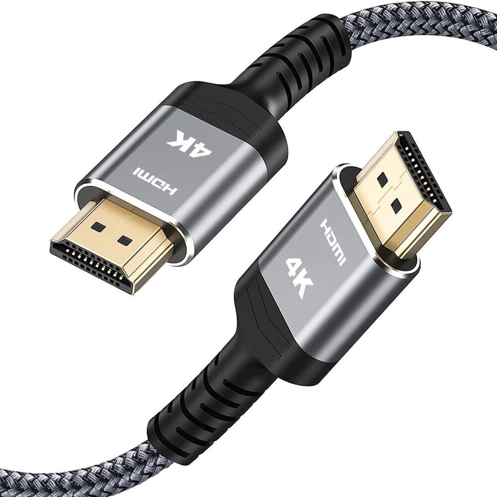 4K HDMI Cable 3.3FT/1m 4K@60Hz HDR Braided HDMI 2.0 Cord, 18Gbps High Speed with